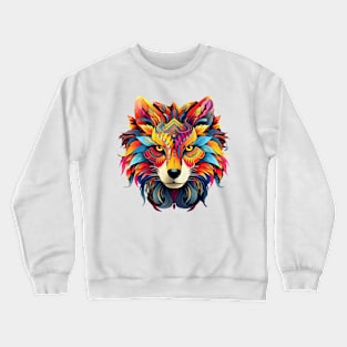 Boho Animal Face #6 Crewneck Sweatshirt